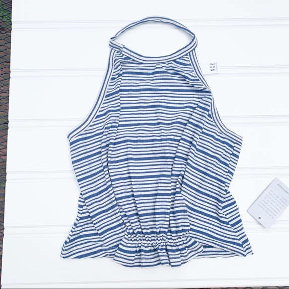 NWT NSR Mariana Ribbed Knit Halter Top Size M - Picture 2 of 7
